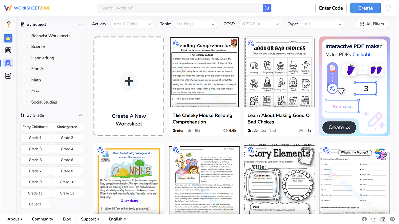 Worksheetzone - AI-hub for teachers